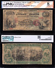 *Rare* 1st Charter 1875 $10 Providence, Ri National Banknote Pmg 8! Free Ship!