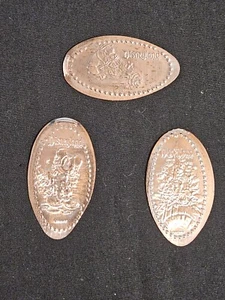 Disneyland Resort Splash Mountain Pressed Penny Set Of 3 Retired - Picture 1 of 4