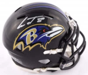 Lamar Jackson Signed Mini Helmet Helmet Speed Speed Football Helmet (JSA) - Picture 1 of 4
