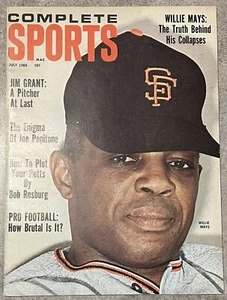 1966 Complete Sports baseball magazine Willie Mays EX - Picture 1 of 2