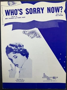 Who's Sorry Now? - Bert Kalmar and Harry Ruby, 1923 Sheet Music - Picture 1 of 2