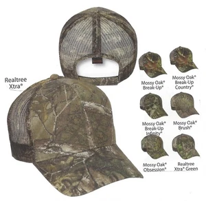 Mossy Oak Realtree CAMO MESH BACK Camouflage patterns Structured Hunting Hat Cap - Picture 1 of 8