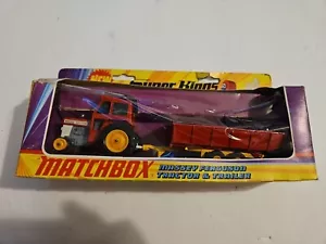 Matchbox Super Kings Massey Ferguson Tractor And Trailer Toy - Picture 1 of 5
