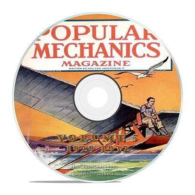 Vintage Popular Mechanics Magazine, Volume 5 DVD, 1929-1932, 37 issues - Image 1 of 4