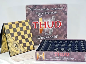 Thud The Discworld Boardgame Boxed Pieces Board Terry Pratchett Family Chess Sty - Picture 1 of 15