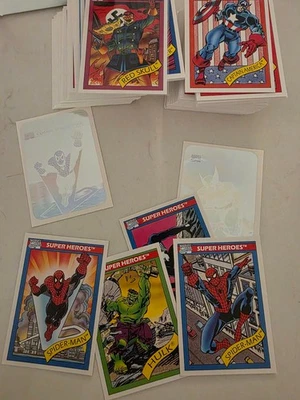 1990 Impel Marvel Universe Complete Set, All Pack Fresh, Plus 2 Holograms - Image 1 of 2