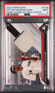 2023 Topps Now Victor Wembanyama Event-Worn Jsy Relic-White PSA 9 - Picture 1 of 2