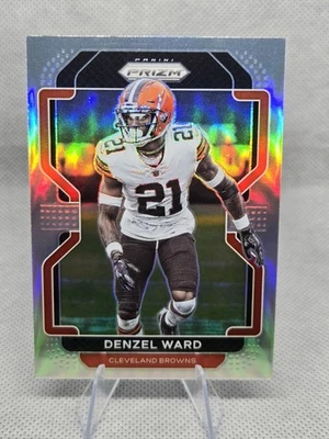 Denzel Ward - Silver Prizm 2021 Panini Prizm #267 Cleveland Browns Football Card - Image 1 of 3