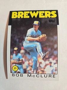 Bob McClure - 1986 Topps #684 - Milwaukee Brewers Baseball Card - Picture 1 of 2
