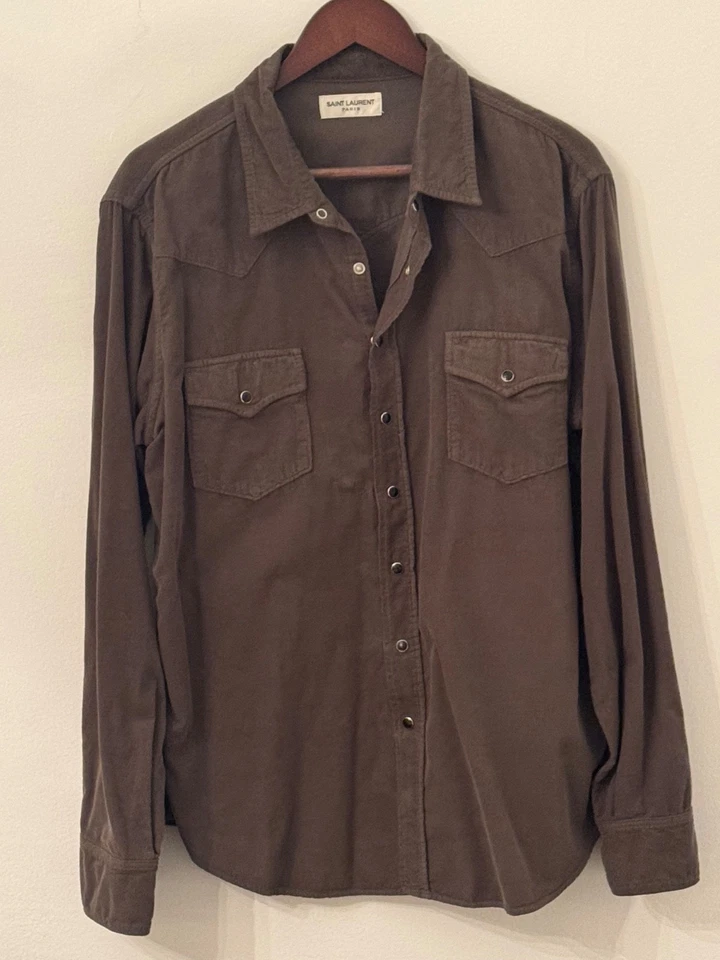 Camisa Saint Laurent Western Cord Foto 1 de 1