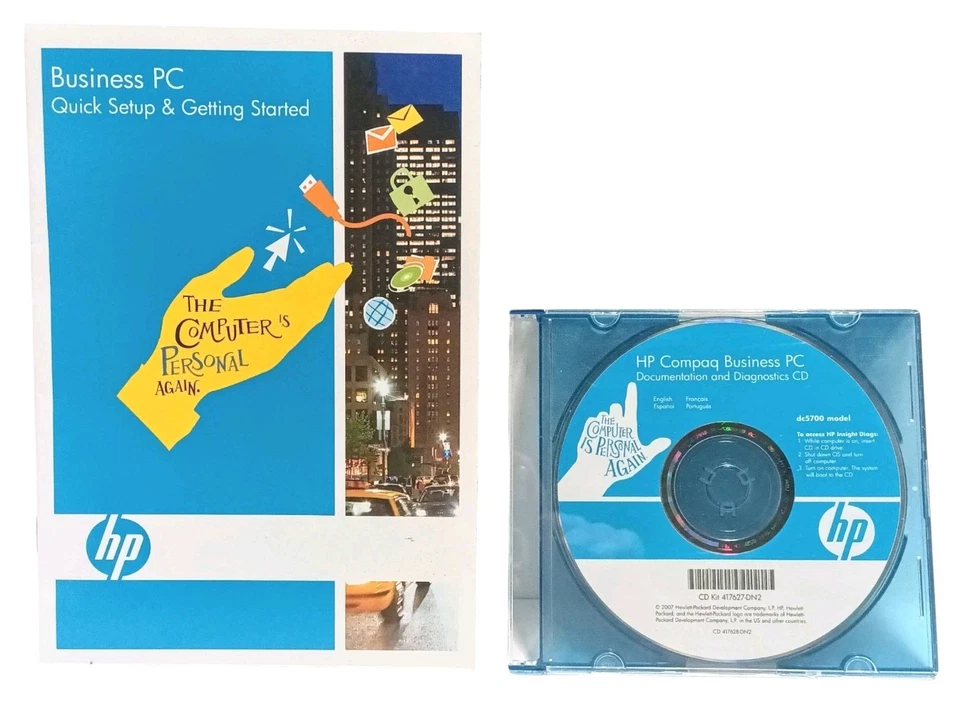 HP Compaq Business PC DCS700 CD Kit Document. & Diagnostics CD Quick Setup Guide - Image 1 of 4