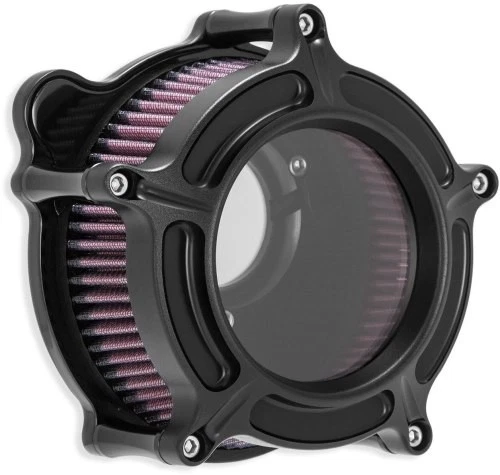 Limpiador de aire Roland Sands Design Clarion - Black Ops motocicleta 0206-2127-SMB Foto 1 de 4