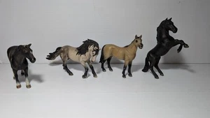 Schleich Horse Lot X 4. Akhal Teke Gray Andalusian Rearing Mustang - Picture 1 of 10