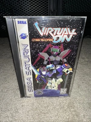 Virtual On Cyber Troopers Sega Saturn With Manual Reg Card Longbox  - Image 1 of 4