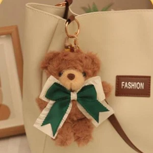 Soft Little Bear Keychain Fluffy Bear Bag Pendant Birthday Parties - Picture 1 of 12