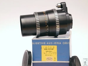 CARL ZEISS JENA Sonnar 135mm f/4 ASB Zebra für Exakta Varex im Originalkarton - Picture 1 of 23