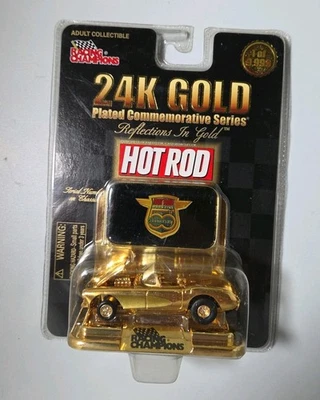 Racing Champions 1998 "24K GOLD" Hot Rod Magazine 50th Anniversary 1957 CORVETTE - Image 1 of 3