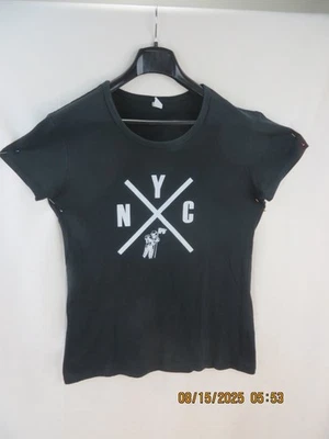 ALTERNATIVA TALLA XL Algodón/Poliéster Negro Tela Suave NYC X Camiseta Blusa Top Foto 1 de 4