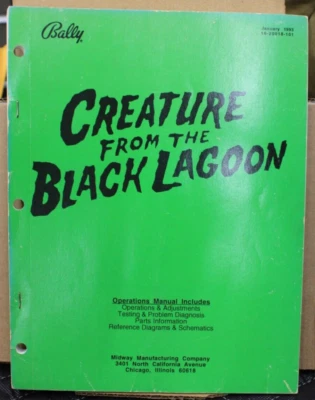 Creature from the Black Lagoon Pinball Manual #5 - Bally - Image 1 of 3