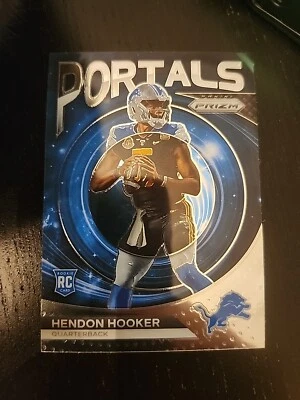 2023 Panini Prizm Hendon Hooker #PO-2 Portals RC Detroit Lions - Image 1 of 3