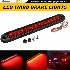 15 LED Car Tail Third Red Brake Stop Light Reversing Lights Strip Bar Warning - Foto 1 di 9