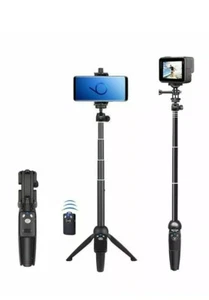 Selfie Stick, 40 inch Extendable Selfie Stick Tripod,Phone Tripod with Wireless. - Picture 1 of 6