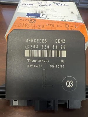 NEW 01-03 Mercedes W208 CLK320 CLK430 Front Left Door Control Module 2088203326 - Image 1 of 4
