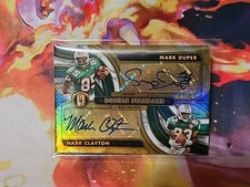 Mark Duper Mark Clayton 2023 Panini Gold Standard Double Standard Dual Auto /49