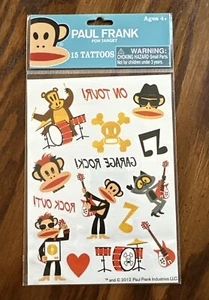 Paul Frank für Target 15 Temporäre Tattoos Körperkunst Spaß - Bild 1 von 1