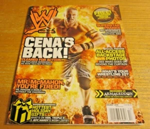 WWE Holiday 2008 Wrestling Magazine John Cena with The Undertaker Poster - Picture 1 of 3