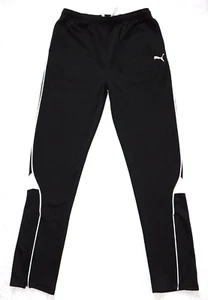 PUMA ― Boys XL (18-20) ― Slim Leg Ankle Zip Black Athletic/Soccer Pants ― #DH98 - Picture 1 of 8