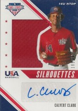 2020  Panini USA Silhouettes Signatures Jerseys Calvert Clark #USJ-CAC SN199