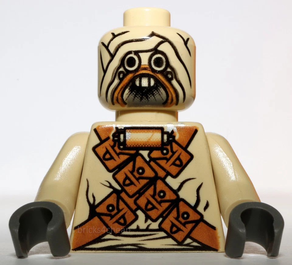 Lego Star Wars Tusken Raider Minifigura Torso con Cabeza Foto 1 de 1