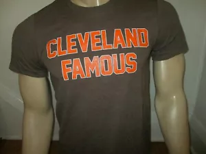 CAMISETA FAMOSA CLEVELAND Marrón Fanático de los Deportes Ohio Dawg Pride Fútbol NUEVA S M L XL - Imagen 1 de 2