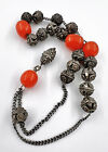 Antique Honey Amber & Silver Misbaha Rosary Islamic Prayer Bead Tassel