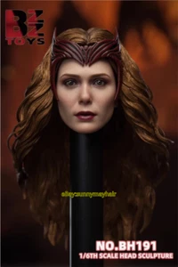 BZZ TOYS BH191 1/6 Scarlet Witch Wanda Head Sculpt For 12" Female PH Figure Body - Picture 1 of 10