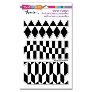 Stampendous Cling Photopolymer Stamp Set "Geo Borders" SSC1441 Cardmaking - Picture 1 of 2