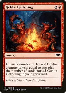 Magic MTG Tradingcard Ravnica Allegiance 2019 Goblin Gathering 104/259 - Imagen 1 de 1