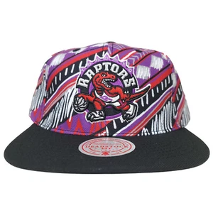 Toronto Raptors Mitchell & Ness Snapback Cap Hat 3D Logo Gameday Pattern NWT - Picture 1 of 9