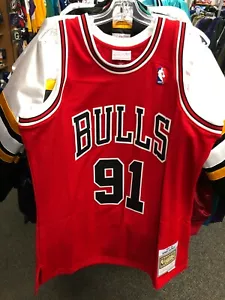 Camiseta Dennis Rodman PARA HOMBRES Mitchell & Ness NBA Chicago Bulls ROJA - Imagen 1 de 7
