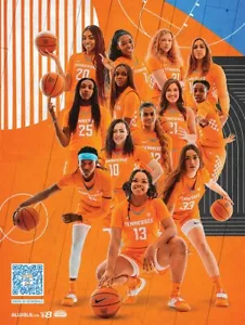 2020-21 University of Tennessee Women's Basketball Schedule Poster Lady Vols - Picture 1 of 1