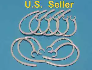 10 White Earhooks for Plantronics M155 M165 M1100 M100 M55 M28 M25 975 925 - Picture 1 of 3