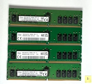 SK Hynix 64Gb, 4 x 16GB, 2RX8, PC4-3200AA Memory Modules - HMA82GR7CJR8N - Picture 1 of 2