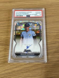 Brailer Guerrero 2023 Bowman Chrome 1st Atomic Auto /100 CPA-BG Rays PSA 10 Gem
