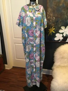 Vintage Sears Floral Abrigo Bata Cottagecore Abuela Casa Vestido Talla L - Imagen 1 de 9