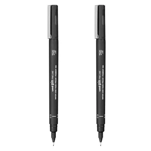 Uni Pin Fineliner Drawing Pens - Black Ink - 0.3mm Nib - 2 Pack - Picture 1 of 2