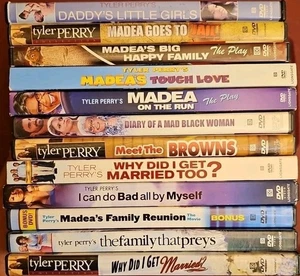 Tyler Perry Movies (12 DVD Lot) Madea Family Reunion, Married, Family FREE SHIP! - Picture 1 of 2