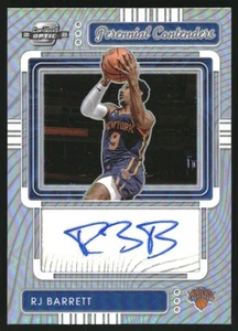 2022-23 Panini Contenders Optic Perennial Contenders Autograph #9 RJ Barrett /99 - Picture 1 of 2
