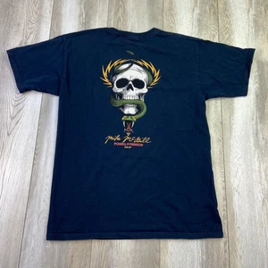 Powell Peralta Mike McGill Shirt Men M Blue Skull Snake Skateboarding Tee Y2K * - Picture 1 of 10