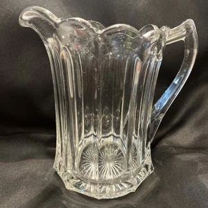 Antique EAPG Imperial #700 Pressed Glass Colonial Clear Paneled 56 oz Pitcher - Picture 1 of 11